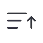 Sort Up Alt 1 SVG Icon